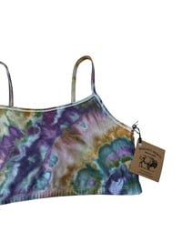 Image 5 of L (38) Cotton-Blend Strappy Bralette in Cool Agate Ice Dye
