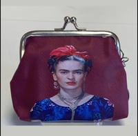 Frida Kahlo kiss-lockCoin Purse Keychain 3