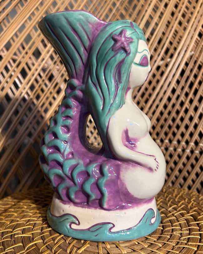 "MerMom" Gluggle Mug - Purple & Teal 1 of 1 Glaze - Free Shipping