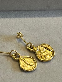 Image 1 of Uisce Drip Drop Earrings (Silver or Gold Plate options available)