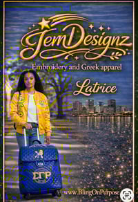 Image 2 of RHOyalty Sigma Gamma Rho Blue Trolley Bag eta (June)