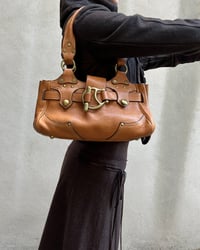 Image 1 of WARM TAN LEATHER BAG
