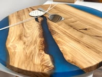 Image 1 of Northern Michigan Peninsula Lazy Susan Charcuterie Board- Mike Milarch