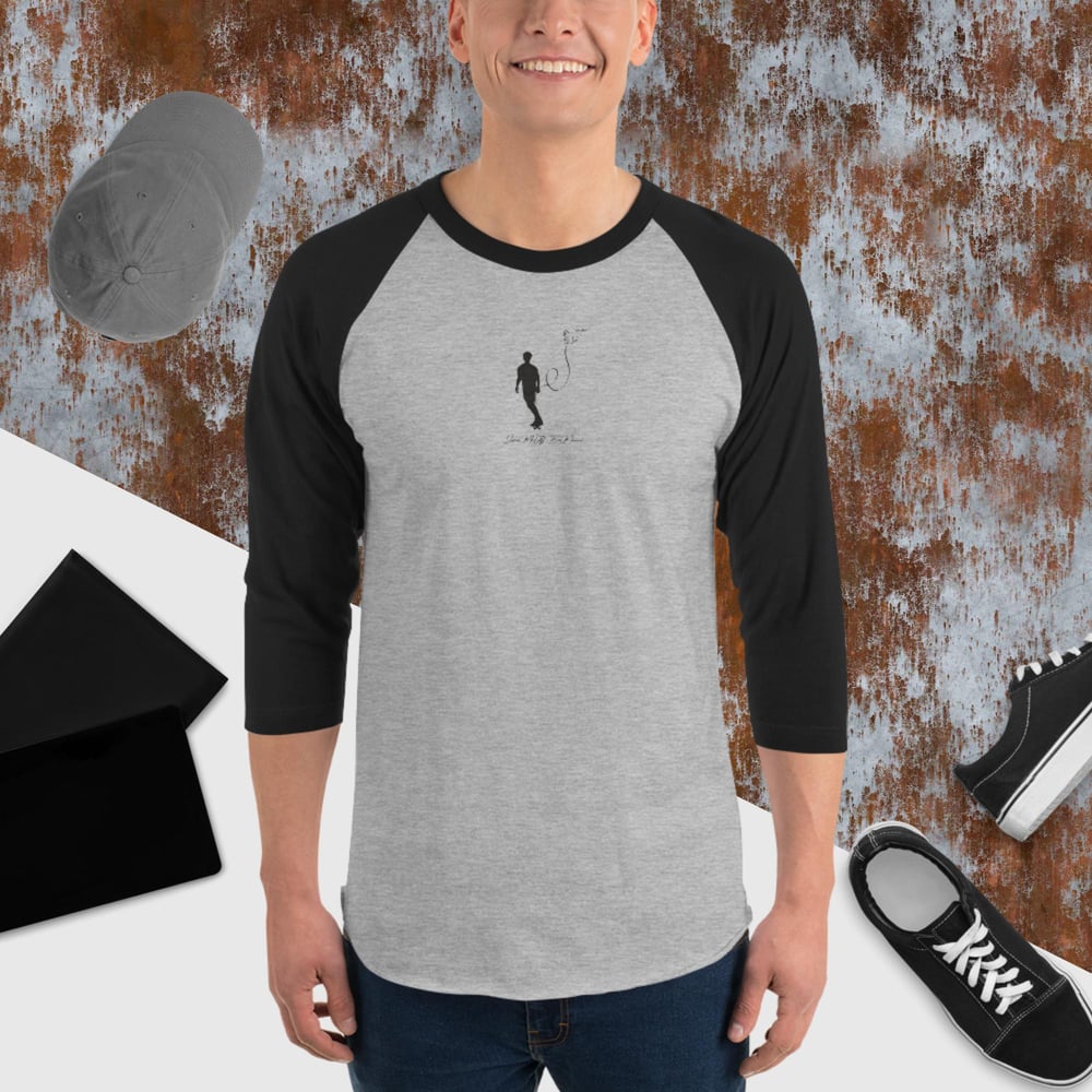 Image of 3/4 sleeve raglan shirt