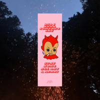 Image 1 of book lovin’ devil baby tassled bookmark 