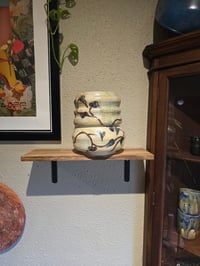 Image 2 of Large Vase or Planter in Off Whites with Vines