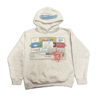 "Wii DIED" HOODIE. (MEDIUM GREY SAMPLE)