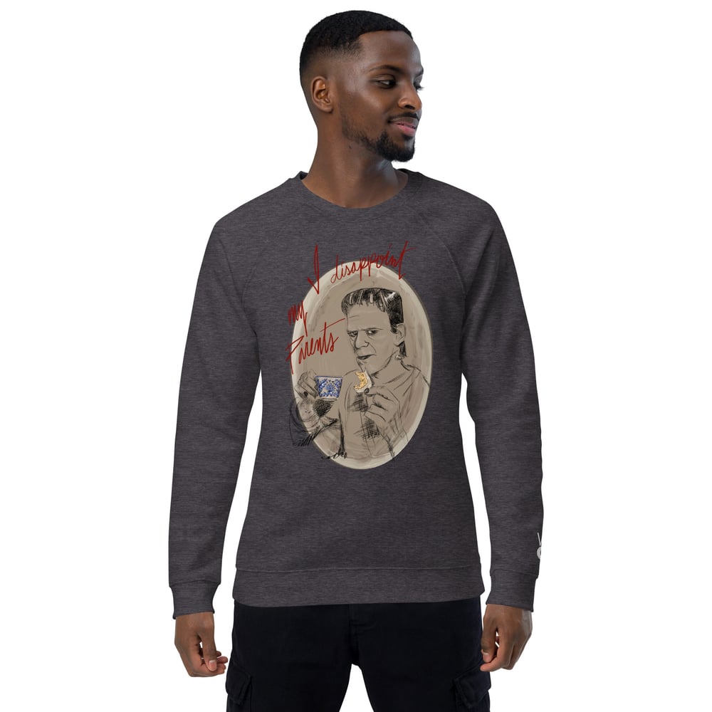 I Disappoint My Parents Unisex organic raglan sweatshirt