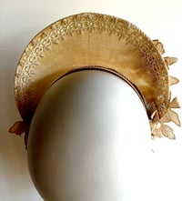 Image 3 of Cream halo w lace flowers 