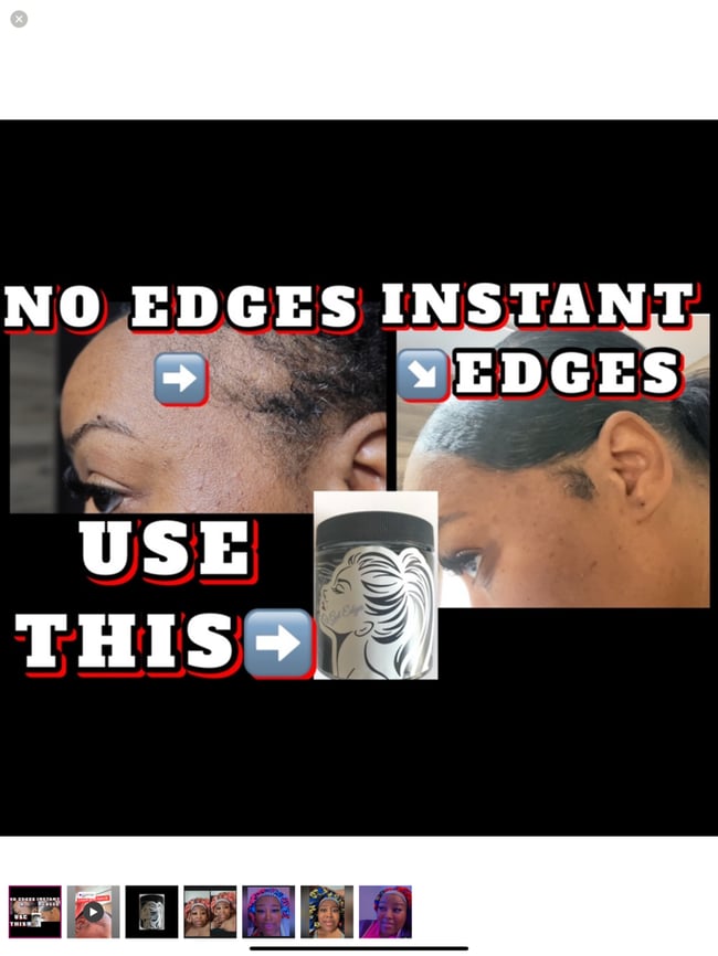 U GOT EDGES EDGE CONTROL GEL | Camouflage Bald Thinning Edges DARK BROWN  4 oz