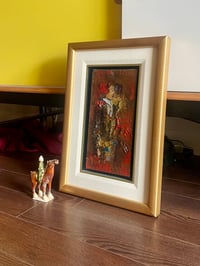 Image 2 of Jeune homme au gilet (Young Man in a Vest), mixed media on canvas