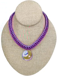 Image 2 of Dreamy Moon Chainmaille Necklace 