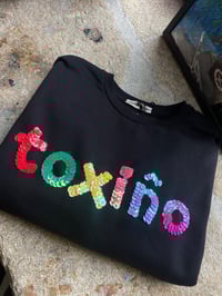 Image 1 of Suadoiro bordado a man. TOXIÑO. INFANTIL. Oversize. 