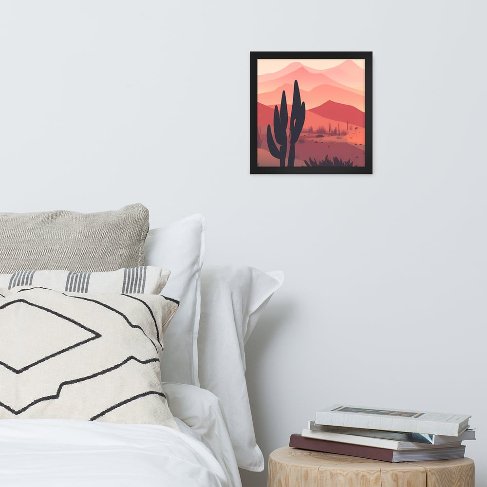 Image of Desert Sunset Framed Art (1 of 3)