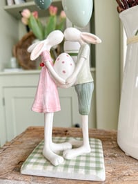 Image 1 of SALE! Standing Kissing Bunnies