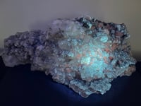 Image 7 of Large Quartz & UV Clacite Cluster | China #2912