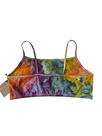 Image 5 of XXL (44) Cotton-Blend Strappy Bralette in Euphoria Ice Dye