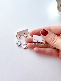 Image 3 of 13mm MINI HUGGIE HOOPS 