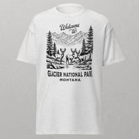 Image 2 of Welcome to Glacier National Park" Montana Unisex T-Shirt for Adults