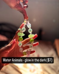 Image 2 of Phone Chains (16mm/20mm beads) - Green (Glow in the Dark)