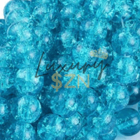 10mm Crackle Blue