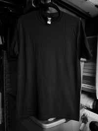 Image 3 of BHNA PLAIN BLACK CREW NECK SHORT SLEEVE T SHIRT MENS SZ M L XL 