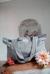 Image 10 of Tote bag [Vichy noir]