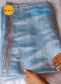 Image 1 of Alaya_Soft Organza Baby Blue Saree 