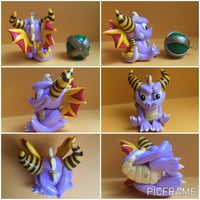 Image 2 of Purple Dragon Inspired Polymer Clay Charms