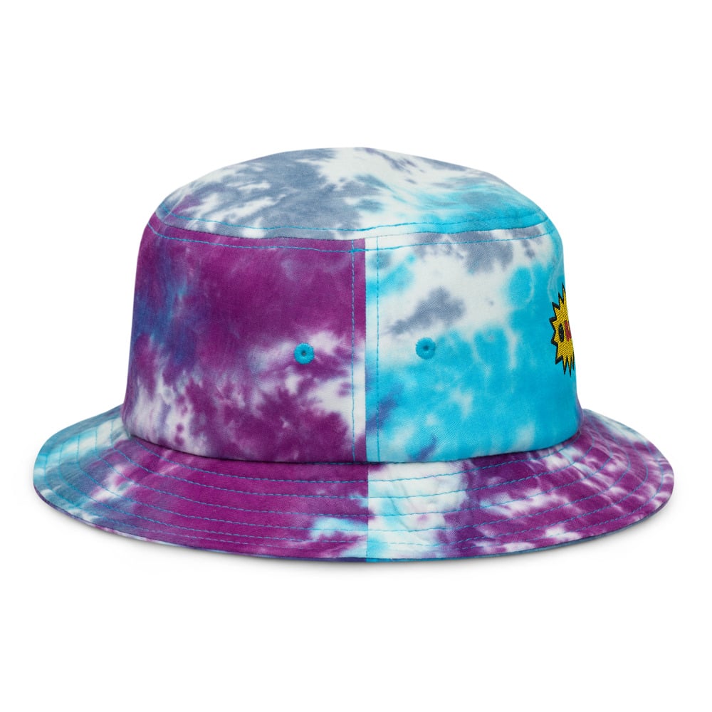 Image of BAUSO & BUDZ-DANK TIE-DYE BUCKET HAT 