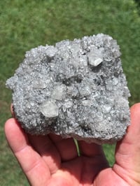 Image 2 of Druzy Fujian Quartz & UV Calcite Specimen #2489