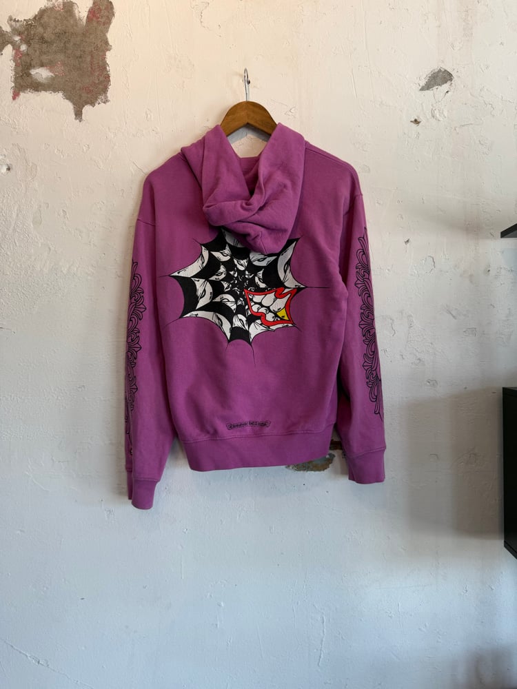Image of Chrome Hearts Mattyboy Spider Web Hoodie