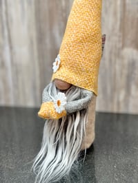 Image 4 of Harris Tweed Wee Daisy flower Gnome