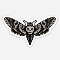 Image 1 of Skull Moth Sticker