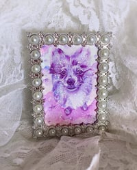 Image 2 of ‘Dreamy’ Pet Portrait ~ Mini Pearl Frame