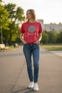 Image 4 of Get Use 2 It Snow Washed Oversized T-shirt Red