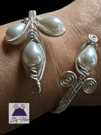 Image 3 of Pearl Herringbone 1 Cuff