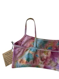 Image 8 of S (34) Cotton-Blend Strappy Bralette in Muted Warm Ice Dye