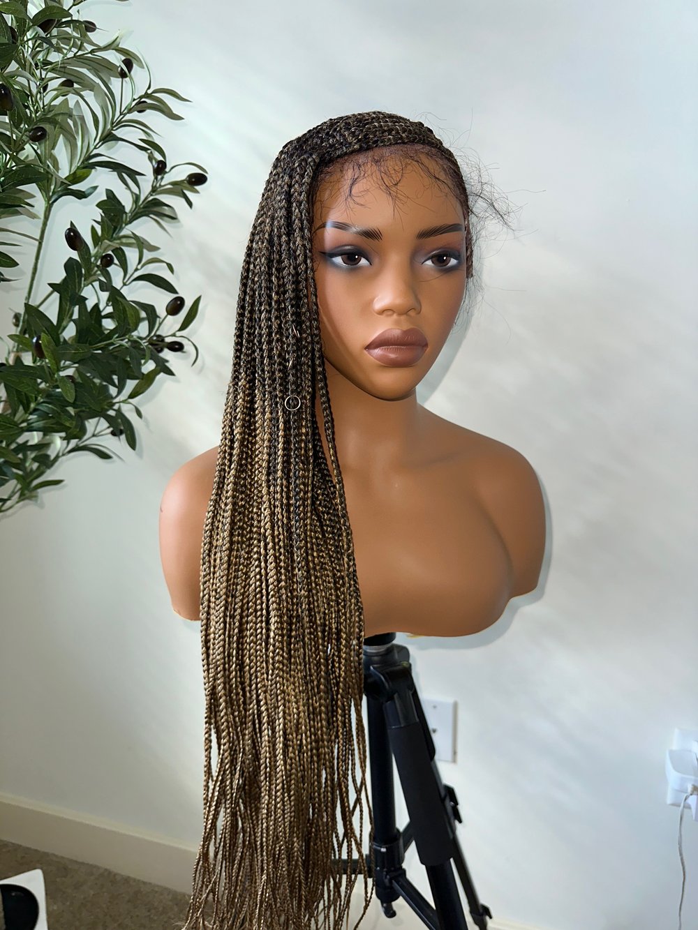 Image of 32 inch LEMONADE CORNROW BRAIDED WIG 