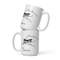 Image 1 of so healthy White glossy mug 