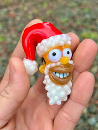 Image 1 of Homer Santa Pendant/Ornament