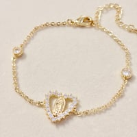 Image 1 of Virgin Mary Heart Bracelet
