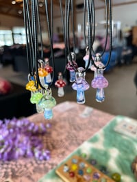 Image 1 of Mushroom Necklaces! UV Reactive!