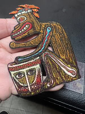 Image of Tiki Room Drummers Set patches with iron on backing!
