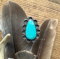Image 2 of Turquoise Ring (daisy)