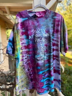 Image of 3XL Party At Your Own Pace Rain Tie Dye Shirt 4