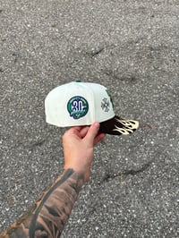 Image 2 of  MULTI TONE OFF WHITE TORONTO BKUEJAYS CUSTOM FITTED CAP