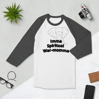 Image 3 of War-Momma 3/4 sleeve raglan shirt