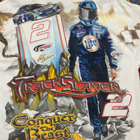 Image 4 of 90s Rusty Wallace "Track Slayer" Orange AOP Size Large 24.5x31 (Fits XL)