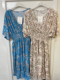 Image 3 of Paisley Print Cross Over Midi Dress